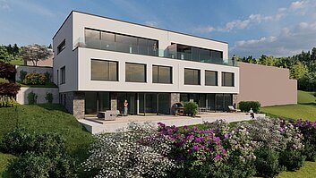 Neubau eines Doppelhauses